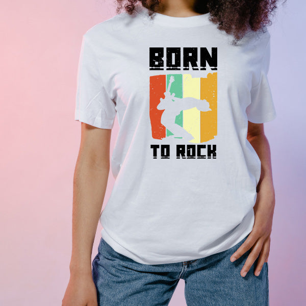 Born To Rock V1 Unisex T-Shirt | Ideal for Music Lovers