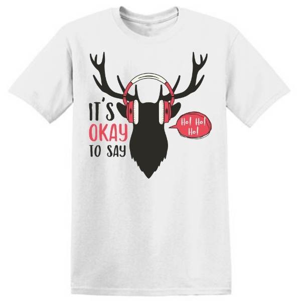 It's OK To Say Ho Ho Ho graphic T-shirt - image 4