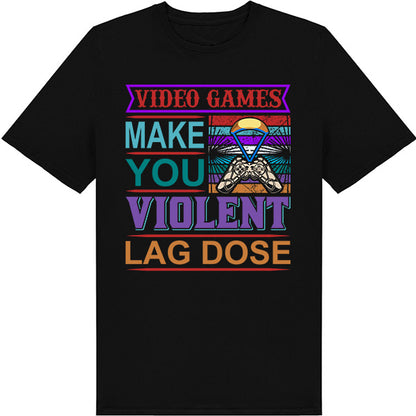Unisex "Lag Causes Violence" T-Shirt | Premium Gaming Apparel