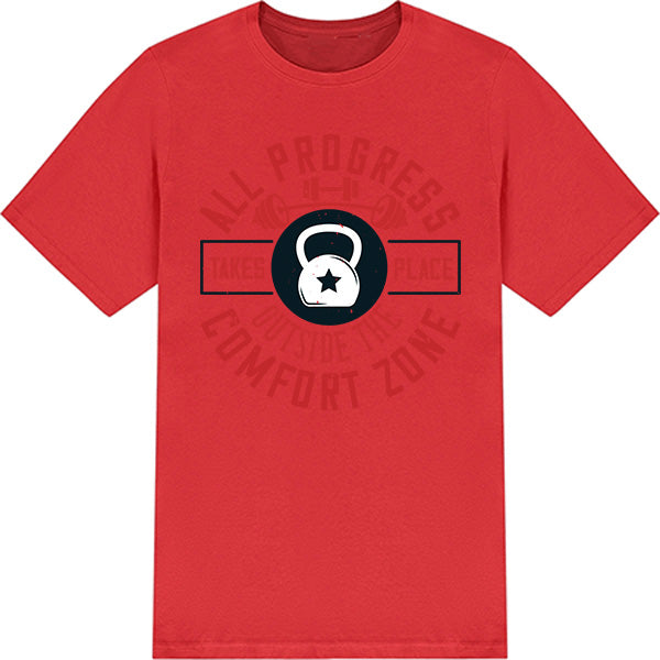 Unisex Equestrian T-Shirt - Embrace Progress & Fitness