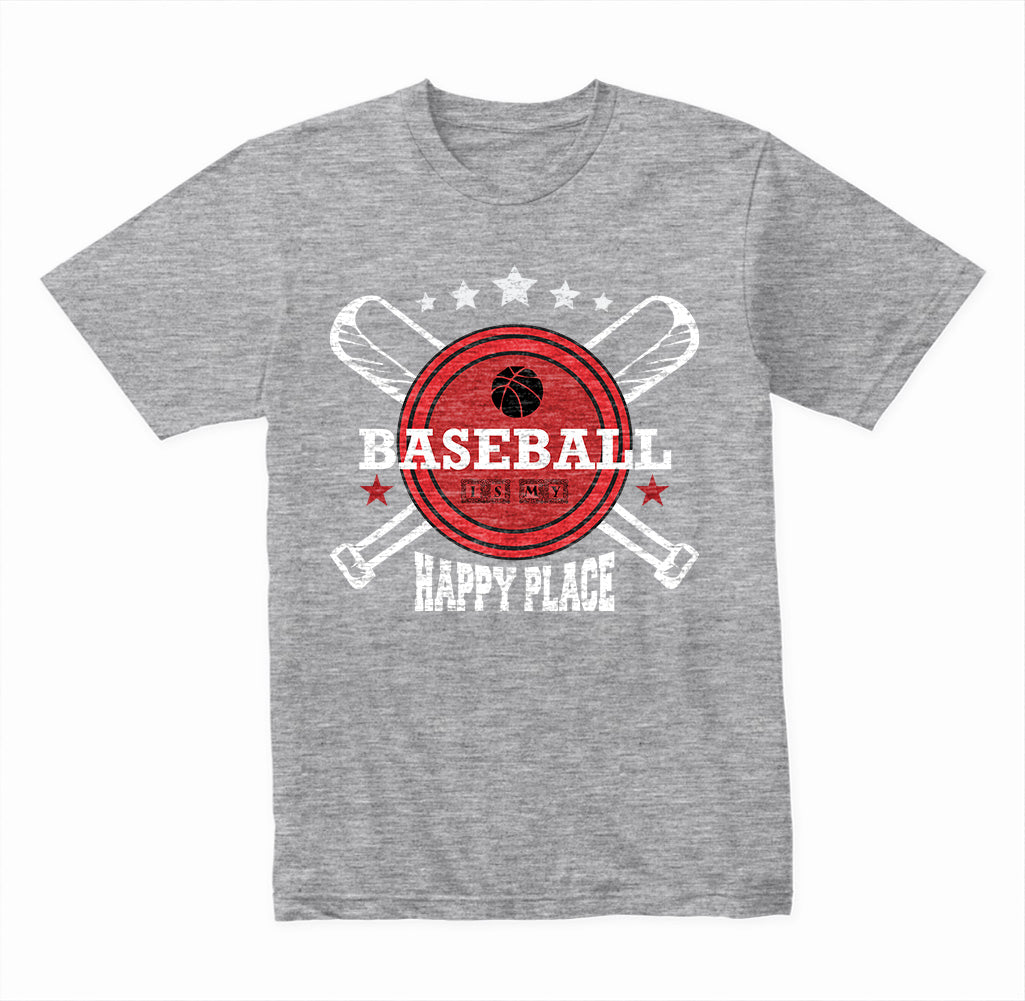 Baseball Is My Happy Place graphic T-shirt - image 2