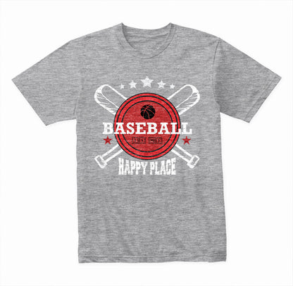 Baseball Is My Happy Place graphic T-shirt - image 2