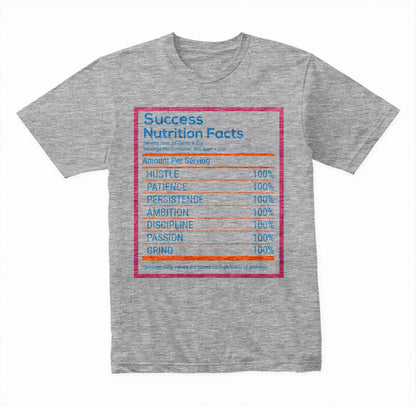 Success Nutrition Facts graphic T-shirt - image 3