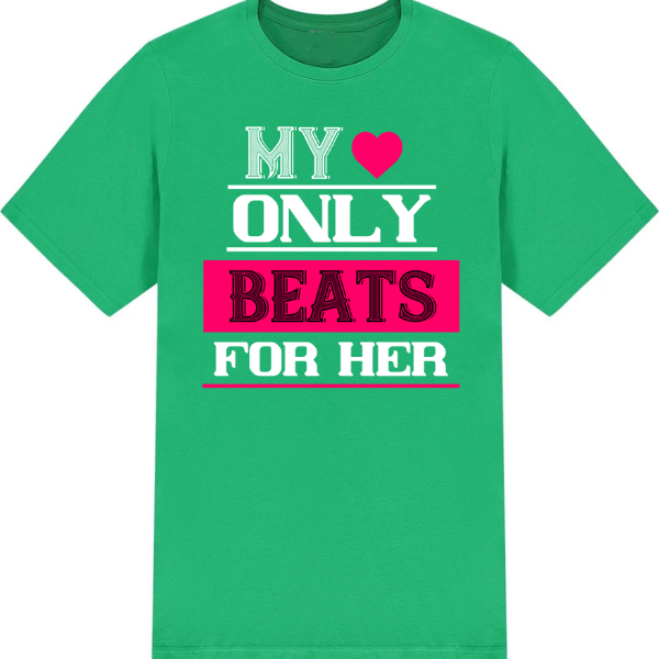 My Love Only Beats For Her graphic T-shirt - image 3