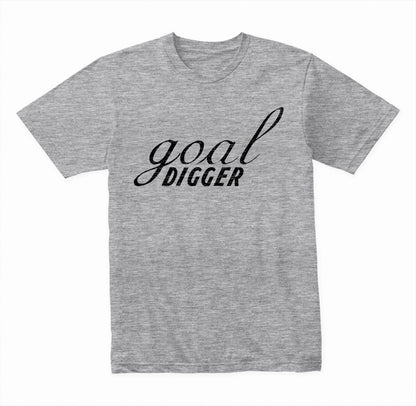 Goal Digger graphic T-shirt mockup