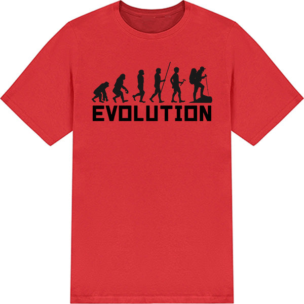Evolution graphic T-shirt mockup