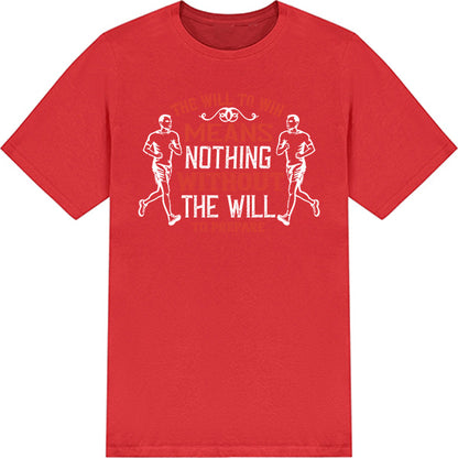 Will To Win T-Shirt | Unisex Runner's Edition | Equestrian Shop
