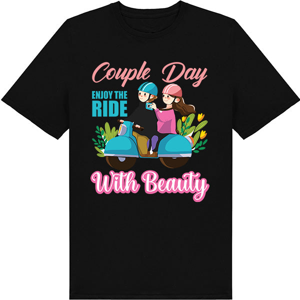 "Enjoy the Ride" Unisex T-Shirt for Couples - Equestrian Style