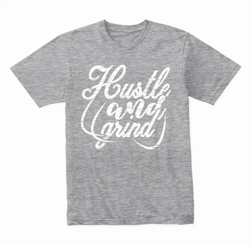 Hustle and Grind graphic T-shirt - image 3
