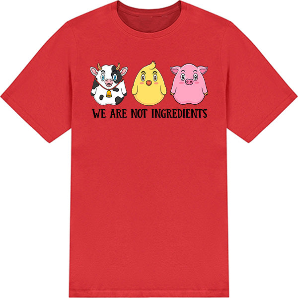 We Are Not Ingredients – Unisex Graphic Tee | Embrace Vegan Vibes