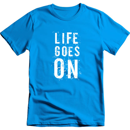 Life Goes On graphic T-shirt mockup