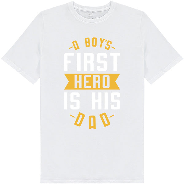 "A Boy's First Hero Is His Dad" Unisex T-Shirt | Equestrian Apparel