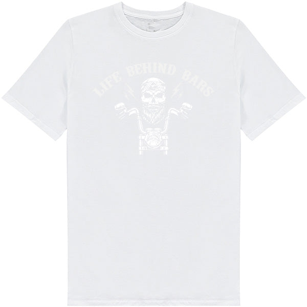 Life Behind Bars Motorcycle T-Shirt | Unisex Biker Apparel