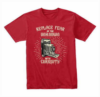 Replace Fear of Unknown with Curiosity graphic T-shirt - image 4