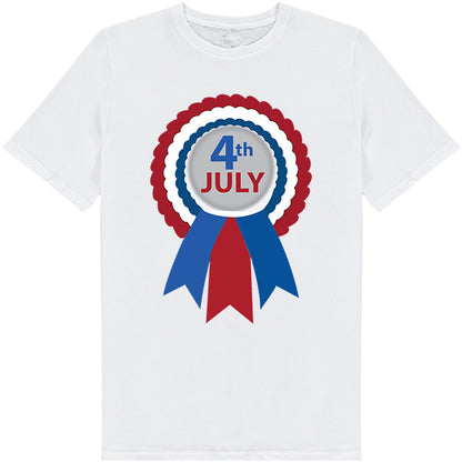 Patriotic Unisex T-Shirt for Fourth of July Equestrian Fun