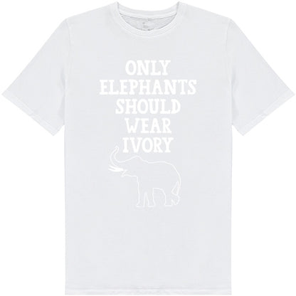 "Only Elephants Should Wear Ivory" T-Shirt | Vegan Vibes