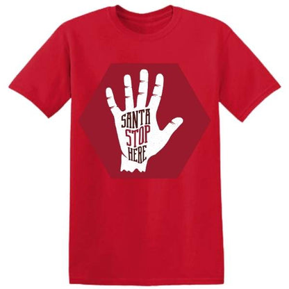 Santa Stop Here graphic T-shirt - image 4