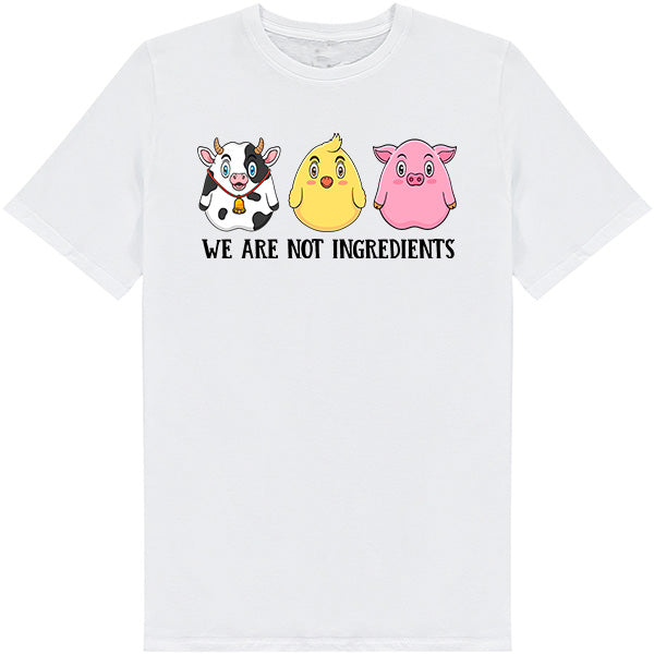 We Are Not Ingredients – Unisex Graphic Tee | Embrace Vegan Vibes