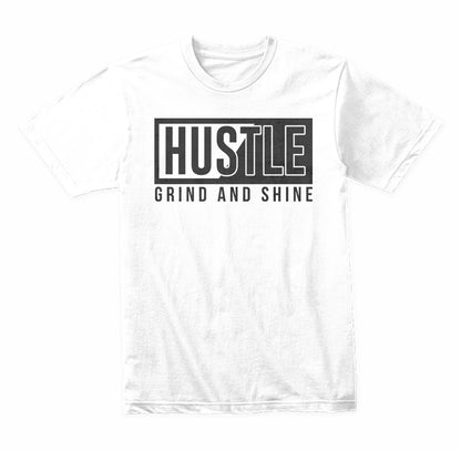 Hustle Grind and Shine graphic T-shirt - image 5