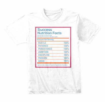 Success Nutrition Facts graphic T-shirt - image 5