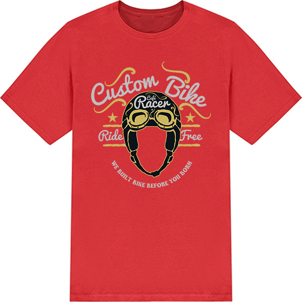 "Ride Free" Custom Bike Racer T-Shirt | Unisex Motorcycle Tee