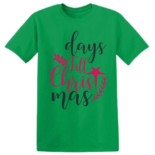Days Till Christmas Countdown graphic T-shirt - image 2