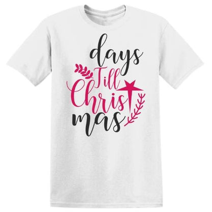 Days Till Christmas Countdown graphic T-shirt - image 3