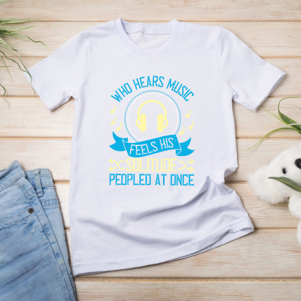 "Who Hears Music" Unisex T-Shirt | Ideal for Music Lovers