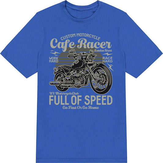 Custom Cafe Racer T-Shirt | Unisex | For Speed Enthusiasts