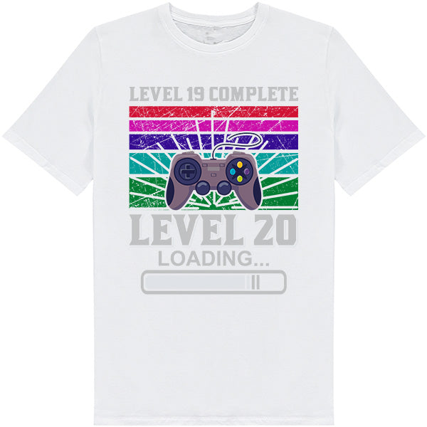 Level 19 Complete Level 20 Loading T-Shirt | Unisex Gaming Tee