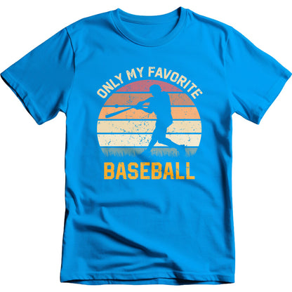 Only My Favorite Baseball graphic T-shirt mockup