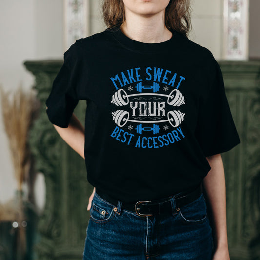 Make Sweat Your Best Accessory – Unisex Graphic Tee