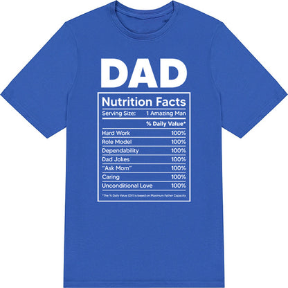 Dad Nutrition Facts T-Shirt | Unisex | Equestrian Apparel