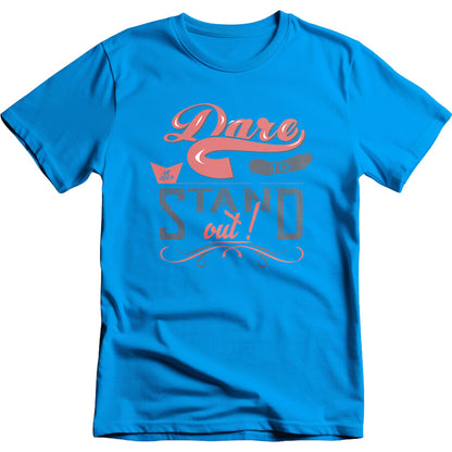 Dare To Stand Out graphic T-shirt mockup