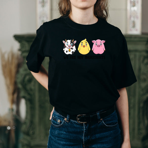 We Are Not Ingredients – Unisex Graphic Tee | Embrace Vegan Vibes