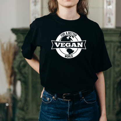 For Better Vegan World – Unisex Graphic Tee | Embrace Vegan Vibes