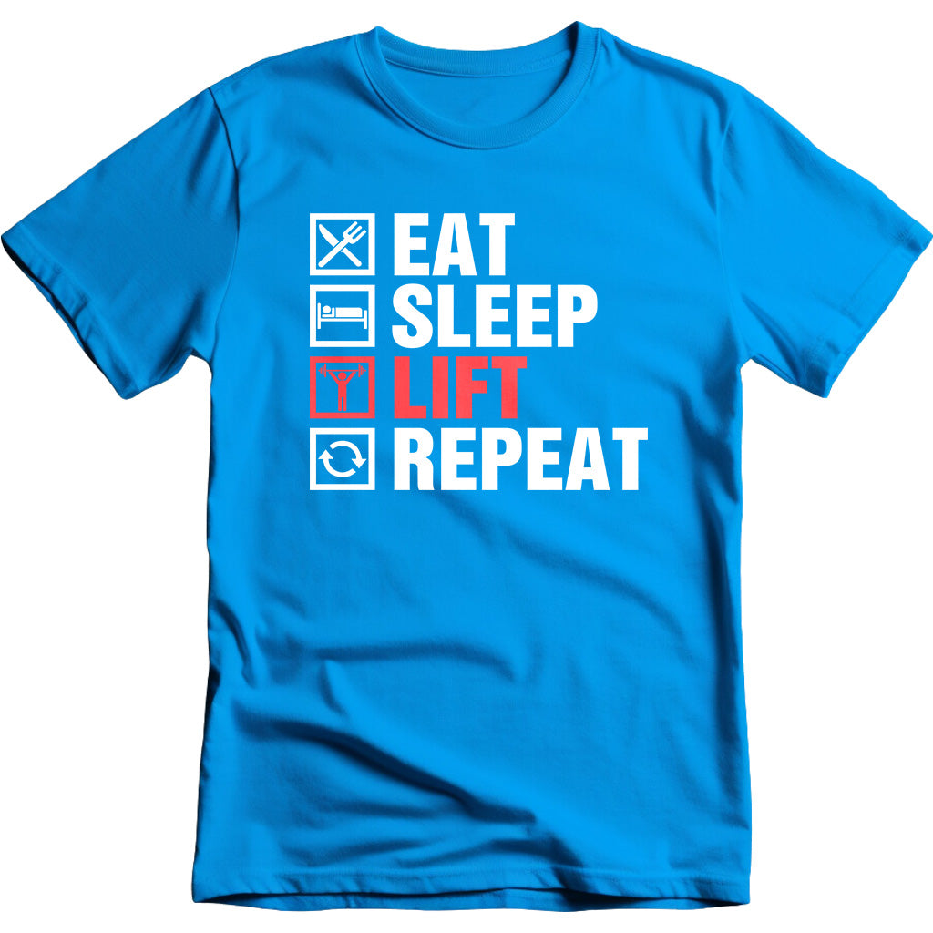 Eat Sleep Lift Repeat graphic T-shirt - image 2