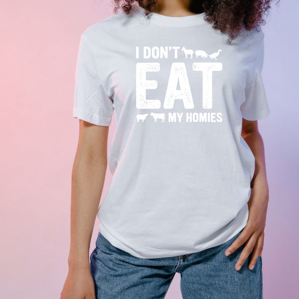 "I Don't Like My Homies" Vegan T-Shirt | Unisex Equestrian Wear