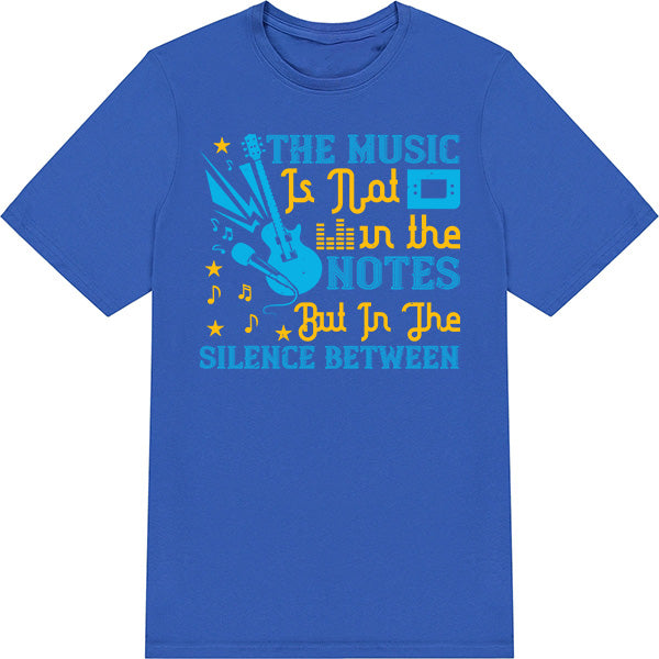 "Music Is In The Silence" Unisex T-Shirt | Ideal for Music Lovers