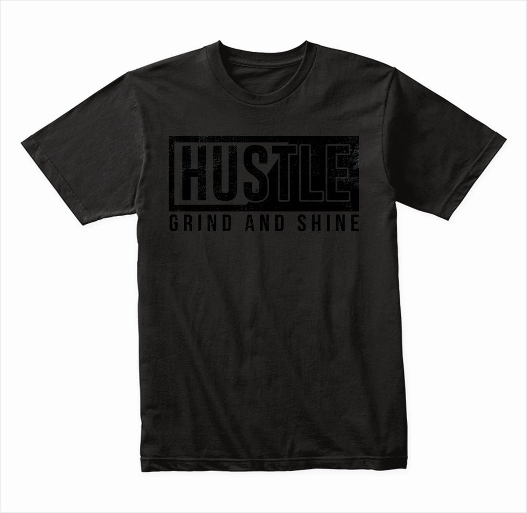 Hustle Grind and Shine graphic T-shirt - image 3