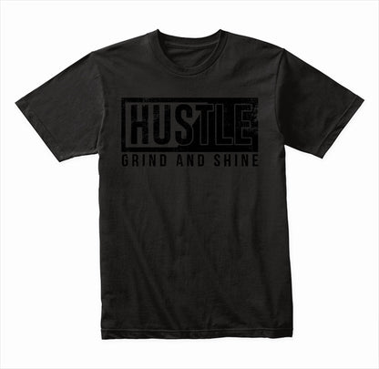 Hustle Grind and Shine graphic T-shirt - image 3