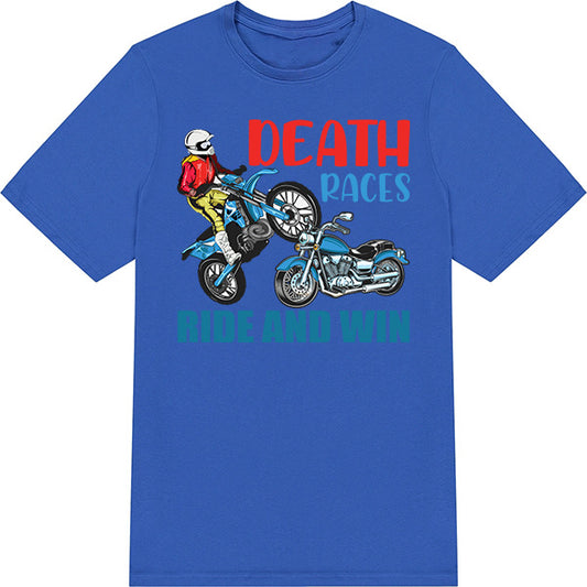 Death Races Unisex T-Shirt | Ideal for Motorcycle Fans