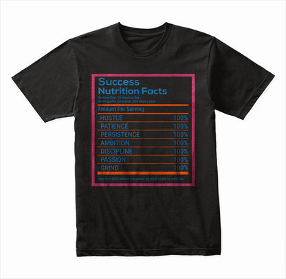 Success Nutrition Facts graphic T-shirt - image 2
