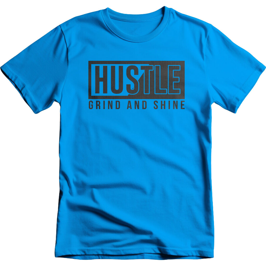 Hustle Grind and Shine graphic T-shirt - image 2