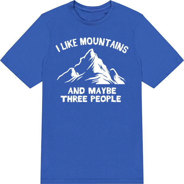I Like Mountains And Maybe Three People graphic T-shirt - image 3