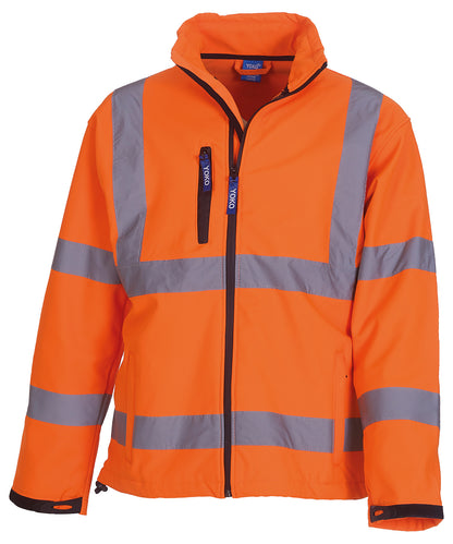 Premium Custom Hi-Vis Softshell Jacket – Print or Embroidery
