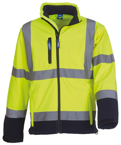 Premium Custom Hi-Vis Softshell Jacket – Print or Embroidery