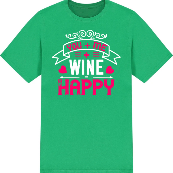 You Me Wine Happy graphic T-shirt - image 3