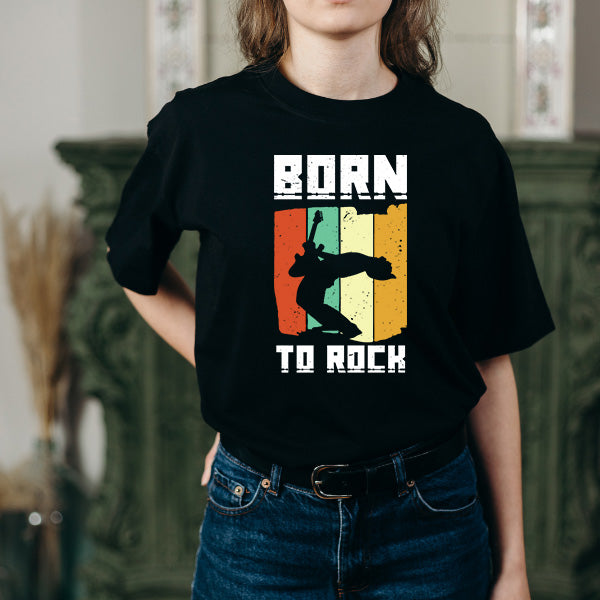 Born To Rock V2 – Unisex Graphic Tee | Perfect for Music Enthusiasts