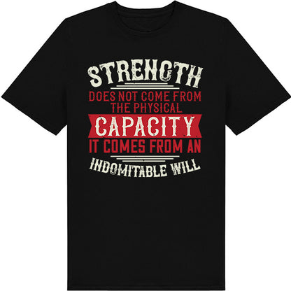 Indomitable Will Unisex T-Shirt | Fitness Focus Collection